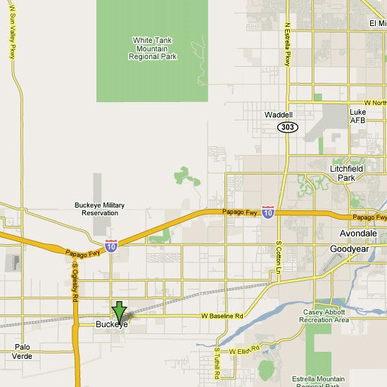 Click here to see full map of Buckeye...